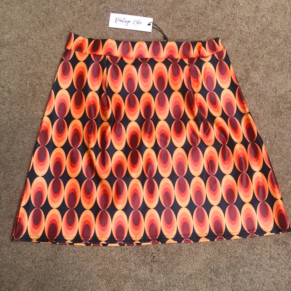 NWT Vintage Chic Retro Skirt